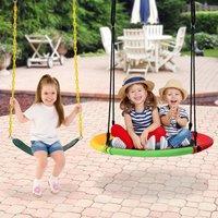 CASART Kids Swing Seats Kids Outdoor 2 Seat Saucer Swing Set
