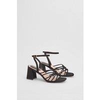 Oasis Women's Hettie Strappy Block Heel Sandals in Black | Size: 7