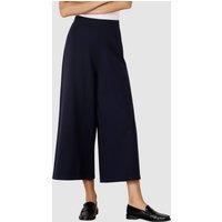 Finery London Women's Miribel Ponte Jersey Wide Leg Trouser in Dark Navy | Size: 24