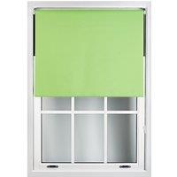 Furnished Lime Green Blackout Roller Blinds - Trimmable Window Shade for Home & Office | Size: 210 cm width x 165 cm drop