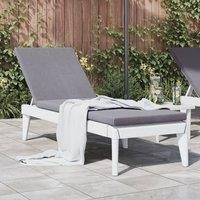 Berkfield Home Sun Lounger White 186x60x29 cm PP | Size: 186 x 60 x 29 cm