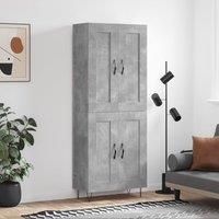 Berkfield Home Highboard Concrete Grey 69.5x34x180 cm Engineered Wood