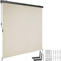 tectake Vertical Awning Eloise in Beige | Size: 180 cmx 250 cm