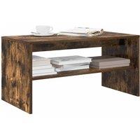 Berkfield Home TV Cabinet Smoked Oak 80x40x40 cm Engineered Wood in Brown | Size: 80 x 40 x 40 cm