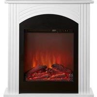 Sureflame Henlow Electric Fireplace Suite in White, 27 Inch in White