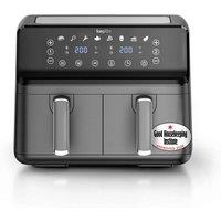Keplin 9L Dual Zone Air Fryer, 8-in-1 Functions, 2700W - 2 Years Warranty in Black