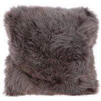 Fenland England Real Sheepskin Fluffy Cushion in Brown