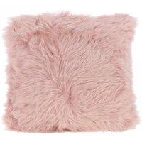 Fenland England Real Sheepskin Fluffy Cushion in Rose