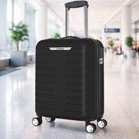 Grace 19 ABS Cabin Suitcase TSA Lock 4-Wheel Carry-On Lite in Black