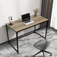 House of Home Desk Computer PC Laptop Home Office Work desk 120cm, Light Brown Rustic Style