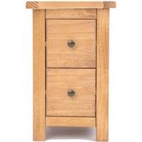 Cabinet Bits Lugo 2 Drawer Petite Bedside Table in Light Brown