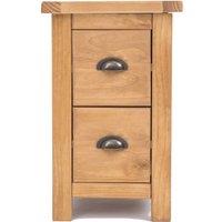 Cabinet Bits Lugo 2 Drawer Petite Bedside Table in Light Brown