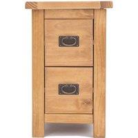 Cabinet Bits Lugo 2 Drawer Petite Bedside Table in Light Brown