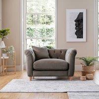 The Great Sofa Company Kensington Velvet Chesterfield Armchair in Grey