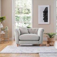 The Great Sofa Company Kensington Velvet Chesterfield Armchair in Silver