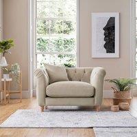 The Great Sofa Company Kensington Velvet Chesterfield Armchair in Cream