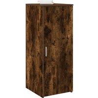 Berkfield Home Storage Cabinet Smoked Oak 40x45x103.5 cm Engineered Wood in Brown