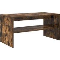 Berkfield Home TV Cabinet Smoked Oak 80x40x40 cm Engineered Wood in Brown | Size: 80 x 40 x 40 cm