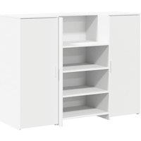 Berkfield Home Reception Desk White 135x50x103.5 cm Engineered Wood