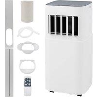 Costway 7000BTU Portable Air Conditioner 3-In-1 AC Unit w/24H Timer Sleep Mode in White