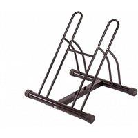 VOGREX Heavy Duty Double Bike Floor Stand Bicycle Parking Storage Rack in Black