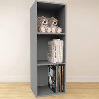 Nordara Extra Large Grey Vinyl LP Storage Box Cube Rack for 12 Records