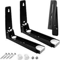 EONLION Wall Mounted Adjustable Oven Microwave Bracket Rack Holder in Black