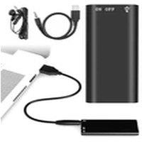 EONLION Mini Voice Activated Recorder 8GB Audio MP3 Player UK in Black