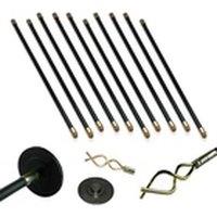 EONLION 12Pcs 9m Drain Rod Set Plumbing Cleaning Worm Screw Plunger in Black