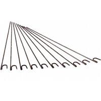 Havendro 10PCS Steel Metal Barrier Fencing Fence Pins Post Stakes in Black