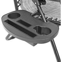 Havendro Gravity Chair Side Table Tray Lounge Chair Not Included in Black