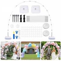 Havendro Column Frame Balloon Arch Kits Garland Adjustable Arch Stand in White
