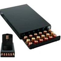 EONLION 60 Pod Holder Drawer Capsule Storage Coffee Machine Stand in Black