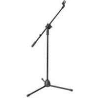 EONLION Adjustable Boom Mic Stand Holder with Clips for Studio Use in Black