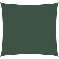 Berkfield Home Sunshade Sail Oxford Fabric Square 7x7 m Dark Green