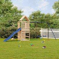 Berkfield Home Outdoor Playset Solid Wood Pine in Brown