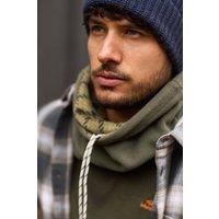 Weird Fish Men's Perth Reversible Fleece Snood in Olive