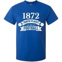 Rangers Men's Birth Of Football T-Shirt in Blue | Size: XL