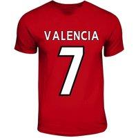 Manchester United FC Men's Mens Antonio Valencia Hero T-Shirt in Red | Size: Medium