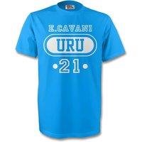 Uruguay Men's Mens Edinson Cavani Uru T-Shirt in Light Blue | Size: Medium
