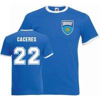 Uruguay Men's Mens Martin Caceres Ringer Tee in Blue | Size: 2XL