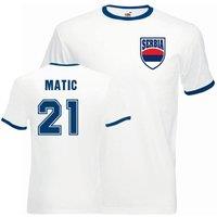 Serbia Men's Mens Nemanja Matic Ringer Tee | Size: Small