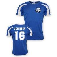 Hertha BSC Men's Mens Julian Schieber Hertha Berlin Sports Training Jersey in Blue | Size: Medium