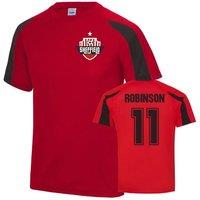 Sheffield United FC Men's Mens Callum Robinson Sports Training Jersey in Red | Size: Large