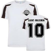 Newcastle United FC Men's Mens Allan Saint - Maximin Newcastle Sports Training Jersey in White | Size: Small