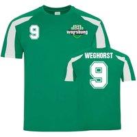 VFL Wolfsburg Men's Mens Wout Weghorst Sports Training Jersey in Green | Size: Small