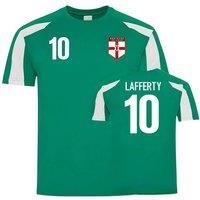 Northern Ireland Men's Mens Sports Training Jersey - Lafferty 10 in Green | Size: Large