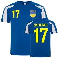 Ukraine Men's Mens Oleksandr Zinchenko Sports Training Jersey in Blue | Size: 2XL