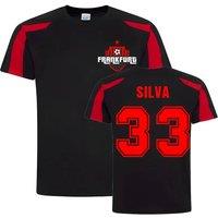 Eintracht Frankfurt Men's Mens Andre Silva Frankfurt Sports Training Jersey in Black | Size: XL