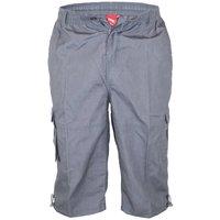 D555 Men's Mason Kingsize Cargo Shorts in Grey | Size: 5XL